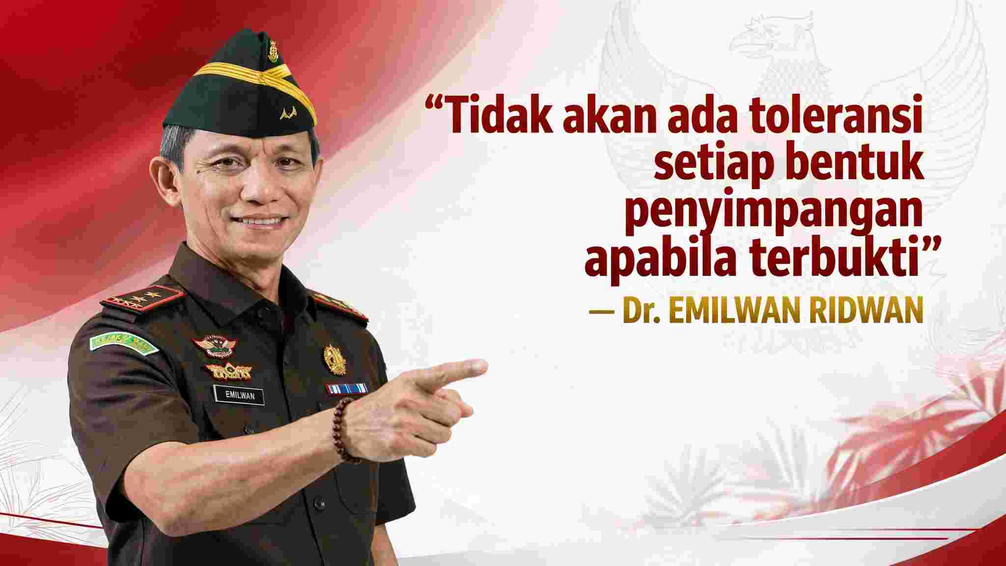 Emilwan Ridwan Buktikan Komitmen Bersih di Tubuh Kejaksaan