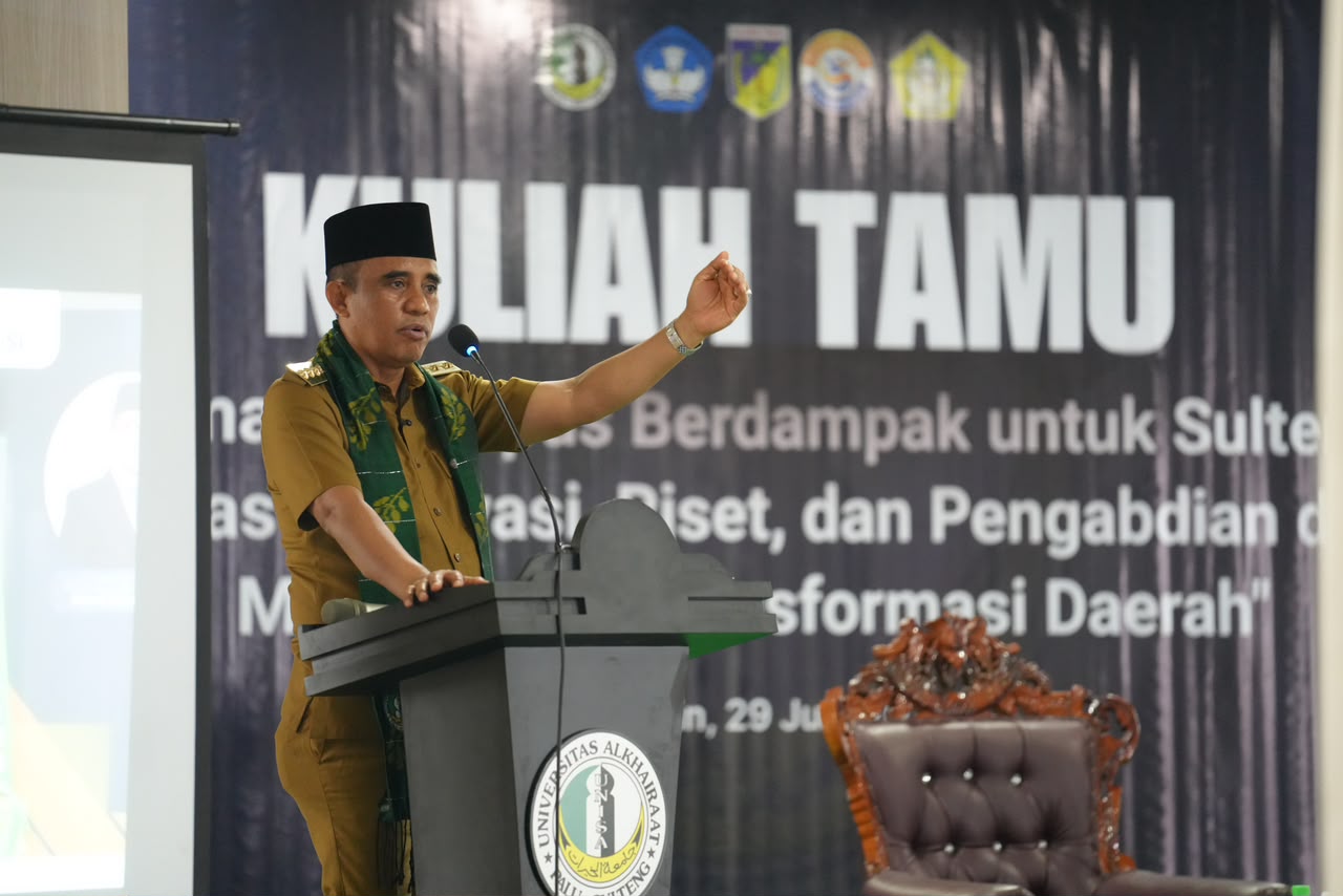 Kuliah Tamu di UNISA, Anwar Hafid Ajak Kampus Jadi Mitra Pembangunan