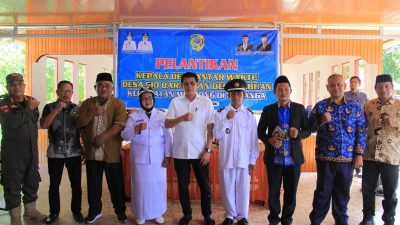 Pelantikan Dua Kades PAW Diwarnai Penghargaan Nasional Untuk Desa Ogotion
