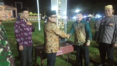 MTQ XX Tinsel, Resmi Ditutup, Desa Tada Bawah Pulang Piala Bergilir.