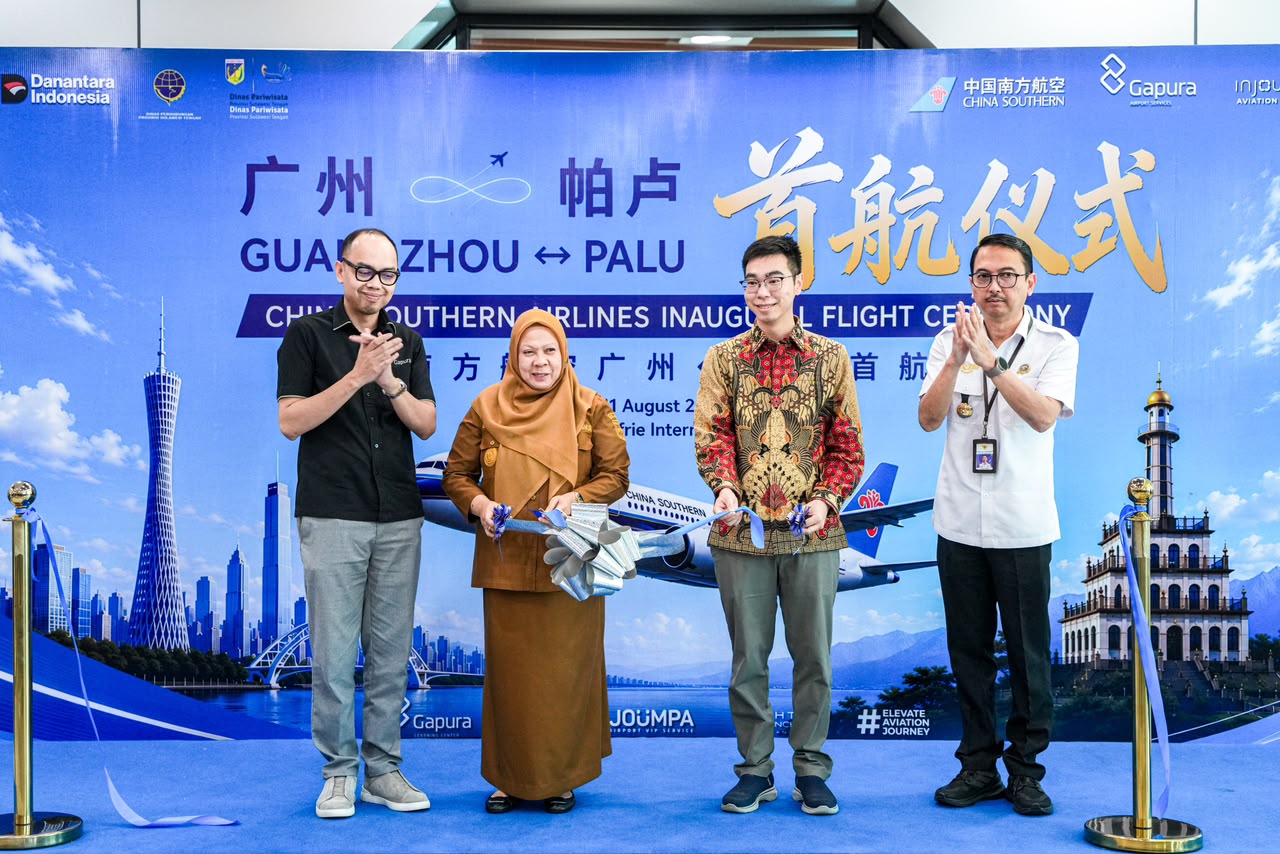 Penerbangan Palu–Guangzhou Dibuka, Sulteng Bidik Peluang Ekonomi Baru