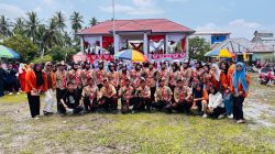 Gerak Jalan di Kasimbar Tetap Semarak Meski Diguyur Hujan