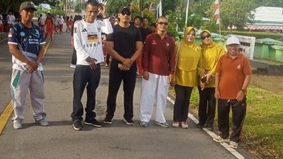 Jalan Santai Warnai HUT RI ke-81 di SMAN 2 Kasimbar